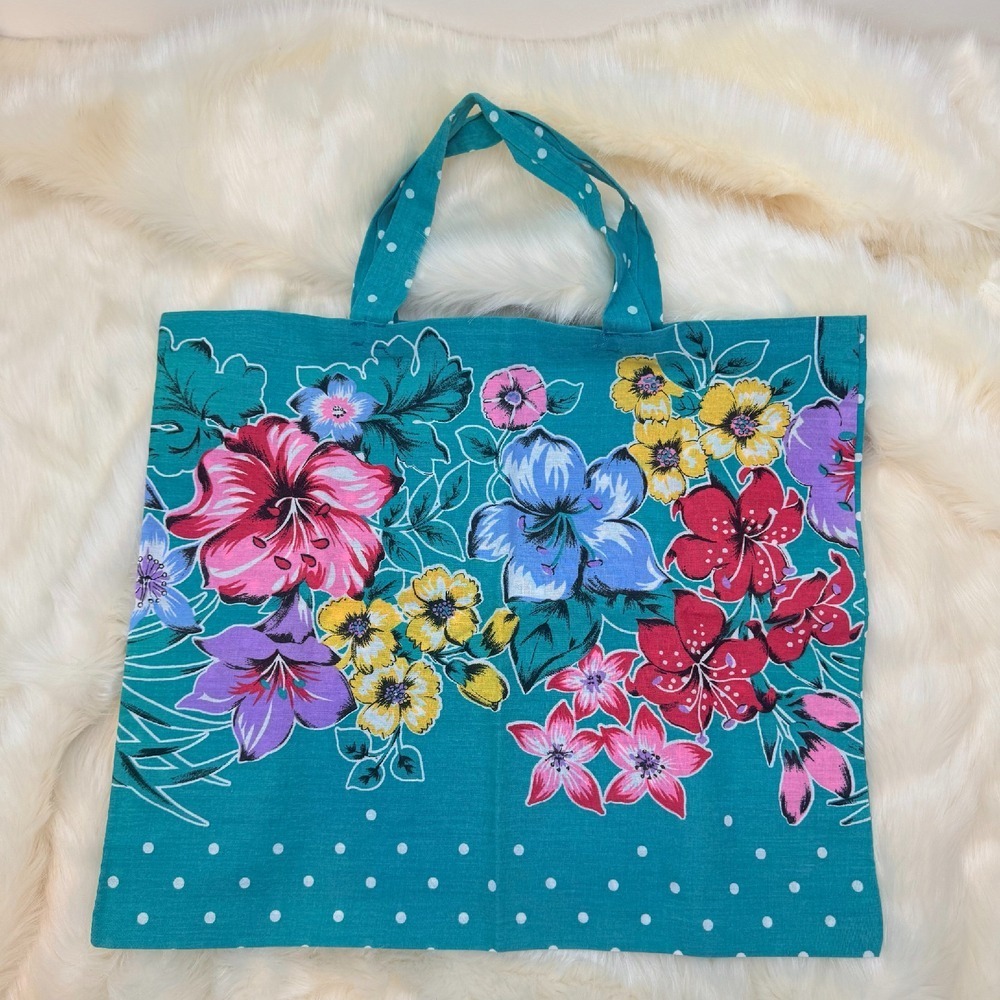1960's‎ Vintage Floral Tote Bag - Like New!
